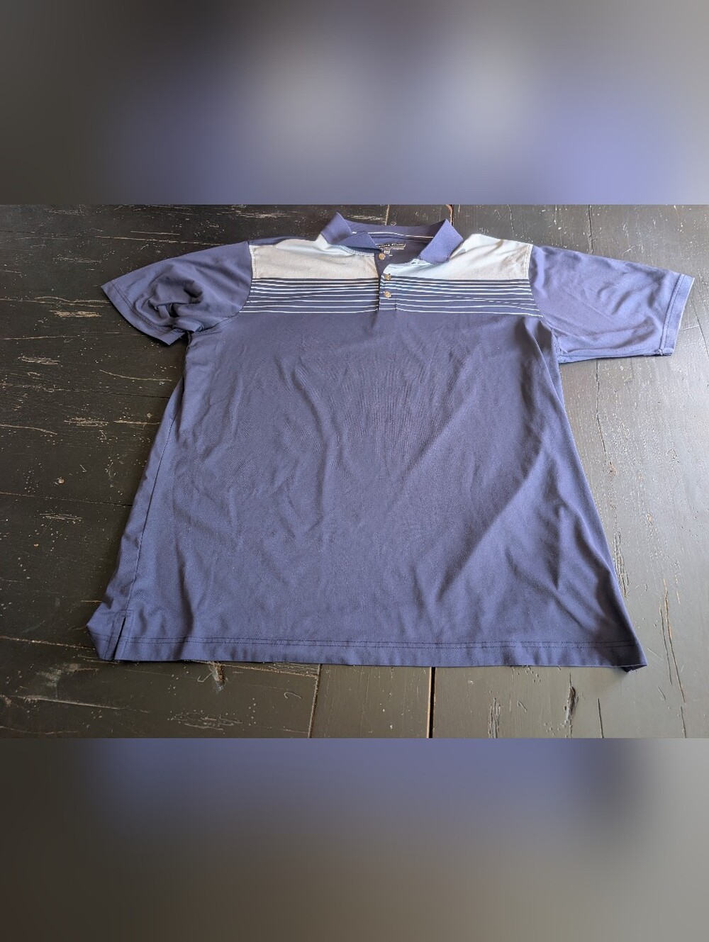 Pebble Beach Dry-Luxe Navy Blue XXL Performance Golf Polo Athleisure Lux